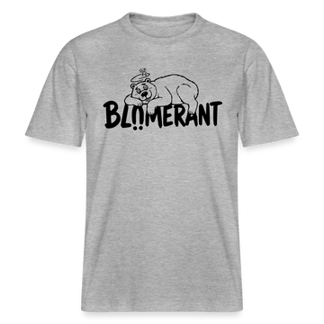 BLÜMERANT-RELAXED FIT Unisex Organic T-Shirt mit Berliner Schnauze - Grau meliert