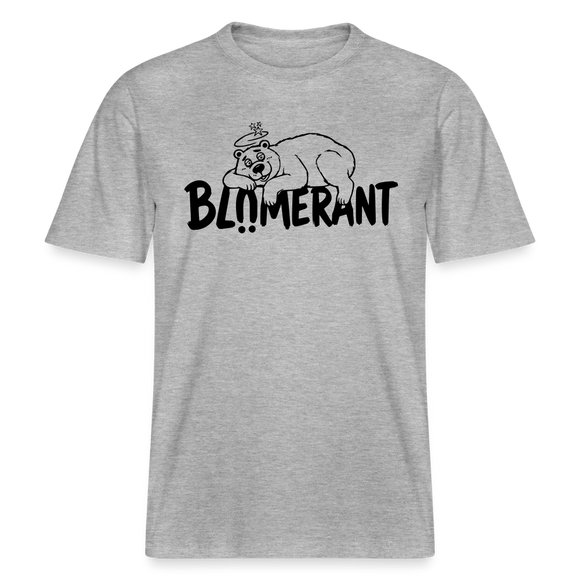 BLÜMERANT-RELAXED FIT Unisex Organic T-Shirt mit Berliner Schnauze - Grau meliert