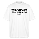 Berliner Begrüssung-TACHCHEN IHR FLITZPIEPEN-Oversized Unisex Bio T-Shirt - Weiß
