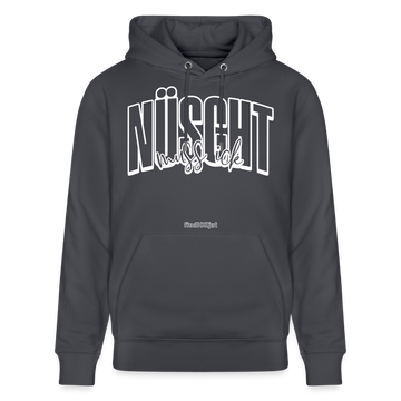 NÜSCHT MUSS ICK -Unisex Bio-Hoodie-2025 - Indigoblau