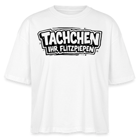 Berlin Shirt-TACHCHEN IHR FLITZPIEPEN-Frauen Boxy Bio-T-Shirt - Weiß