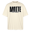 MOTTE UND MAUSI-Oversized Unisex Bio T-Shirt - Weißgrau
