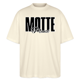 MOTTE UND MAUSI-Oversized Unisex Bio T-Shirt - Weißgrau