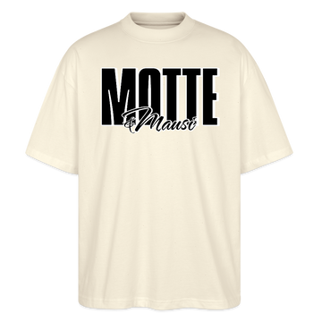 MOTTE UND MAUSI-Oversized Unisex Bio T-Shirt - Weißgrau