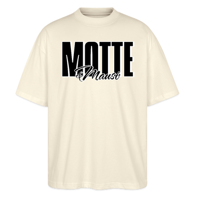 MOTTE UND MAUSI-Oversized Unisex Bio T-Shirt - Weißgrau