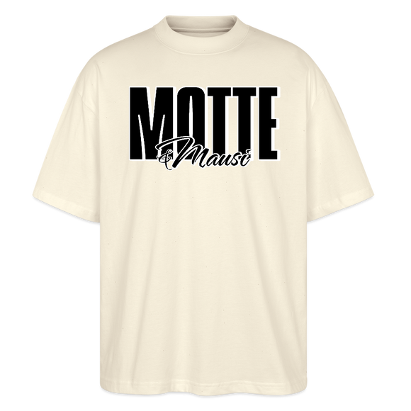 MOTTE UND MAUSI-Oversized Unisex Bio T-Shirt - Weißgrau