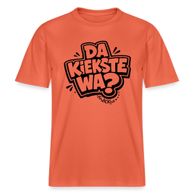 Berlin Schnauze uff RELAXED FIT Unisex Bio T-Shirt-DA KIEKSTE WA? - Hellrot