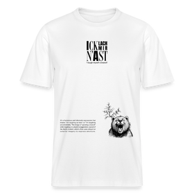 ICK LACH MIR N AST-Relaxed Fit Unisex Bio-T-Shirt - Weiß