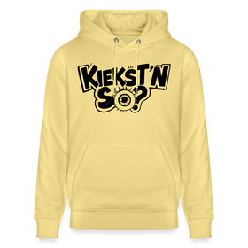 Berlin Hoodie-Unisex Bio-Hoodie-KIEKSTN SO? - Gelb Viva 