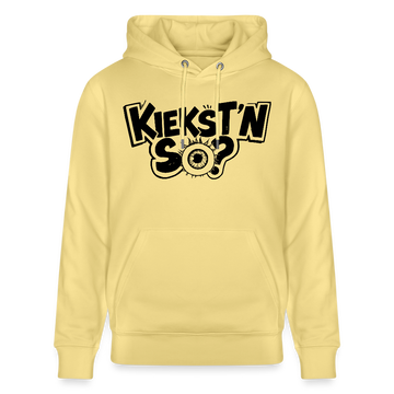 Berlin Hoodie-Unisex Bio-Hoodie-KIEKSTN SO? - Gelb Viva 