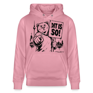 Berlin Souvenir Hoodie -DIT IS SO! – Unisex Bio-Hoodie mit Berliner Bär - Lila Traum