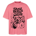 JANZ BERLIN IS EENE WOLKE-Der kiffende Berlin Bär-Oversized Unisex Bio T-Shirt - Pink 