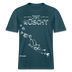 Weihnachten in Berlin 25-JIBT NÜSCHT-Unisex Relaxed Fit Bio-T-Shirt - Dunkles Petrol