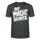 Berlin Shirt mit echt Berliner Spruch-DIT MACHT URST LUNTE-Unisex BIO T-Shirt - Anthrazit