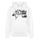 Berliner Spruch- MACH 'N ABJANG -Unisex Bio-Hoodie - Weiß