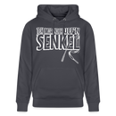 JEH MIR NICH UFFN SENKEL-Unisex Bio-Hoodie II - Indigoblau