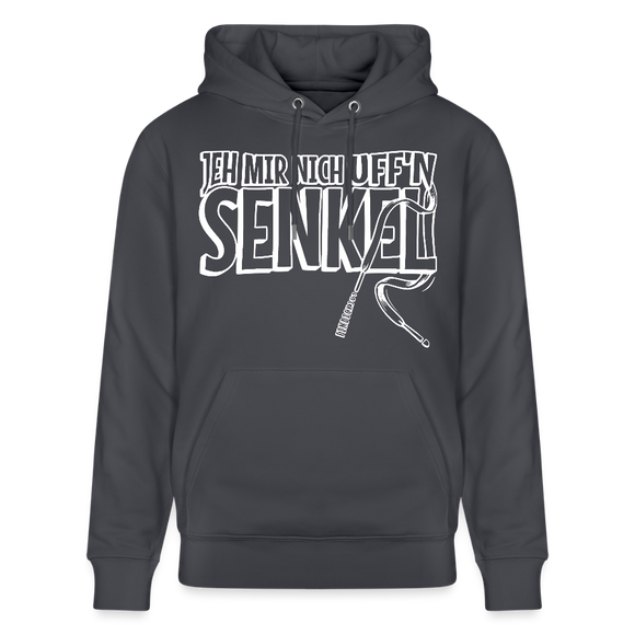 JEH MIR NICH UFFN SENKEL-Unisex Bio-Hoodie II - Indigoblau