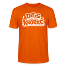 DIT IS KNORKE-Unisex T-Shirt Bio mit Berliner Schnauze - Tieforange