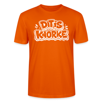 DIT IS KNORKE-Unisex T-Shirt Bio mit Berliner Schnauze - Tieforange