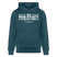 Berliner Spruch-NICH ANJESCHISSN-Unisex Bio-Hoodie mit Berliner Schnauze - Dunkles Petrol