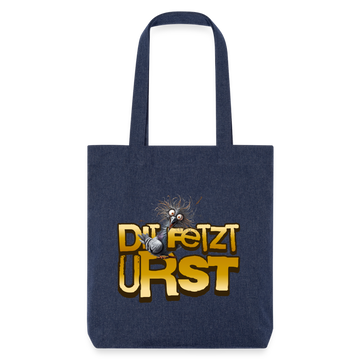DIT FETZT URST - recycelter Heavyweight Stoffbeutel - melange Blue