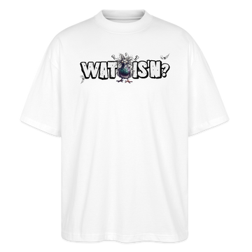 WAT ISN'N?-Oversized Unisex Bio T-Shirt - Weiß