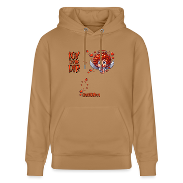 ICK LIEBE DIR-Unisex Bio-Hoodie - Latte