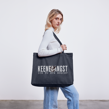 KEENE ANGST ICK TU SIE NÜSCHT - Einkaufstasche Bio - midnight Blue