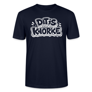 DIT IS KNORKE-Unisex T-Shirt Bio mit Berliner Schnauze - Navy