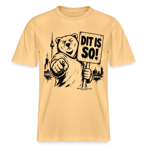 Berlin Souvenir Shirt-DIT IS SO!-RELAXED FIT Unisex Organic T-Shirt - Hellgelb