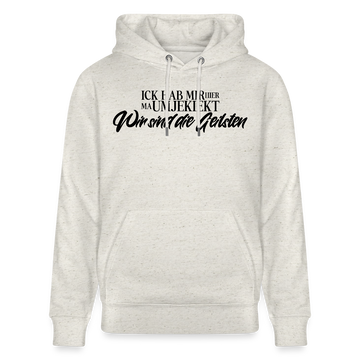 WIR SIND DIE GEILSTEN-Unisex Bio-Hoodie - Beige meliert