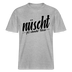 Berlin Shirt-NÜSCHT FÜR SCHWACHE NERVEN- RELAXED FIT Unisex Organic T-Shirt mit Berliner Spruch - Grau meliert