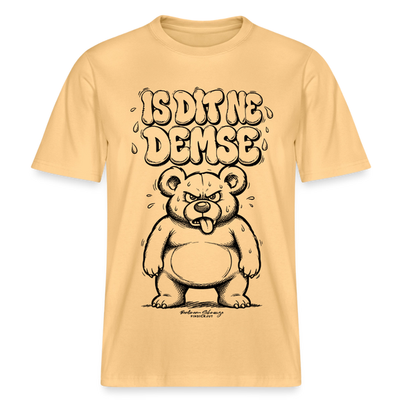 Berliner Sommer-IS DIT NE DEMSE-RELAXED FIT Unisex Organic T-Shirt - Hellgelb