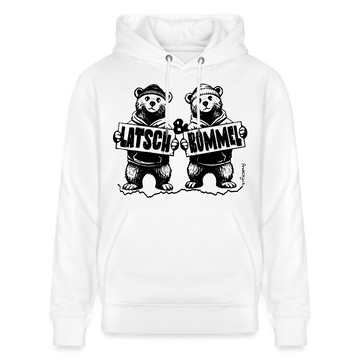 LATSCH & BOMMEL-Unisex Bio-Hoodie - Weiß