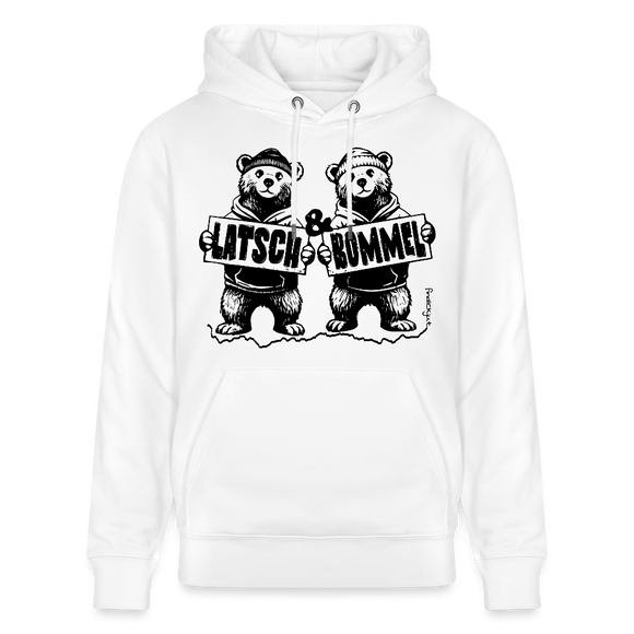 LATSCH & BOMMEL-Unisex Bio-Hoodie - Weiß