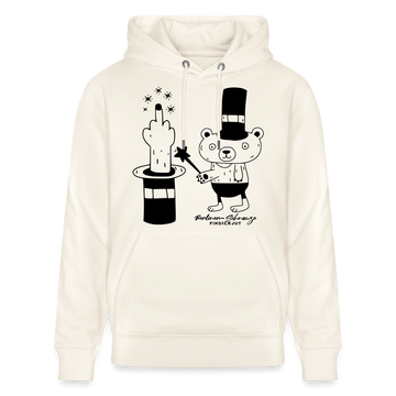 Berlin Unisex Bio-Hoodie-OHNE WORTE - Naturweiß 