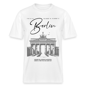 BERLIN-Relaxed Fit Unisex Bio-T-Shirt - Weiß