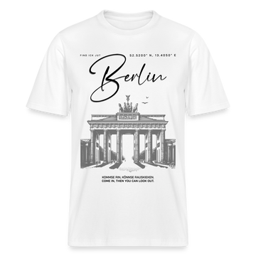 BERLIN-Relaxed Fit Unisex Bio-T-Shirt - Weiß