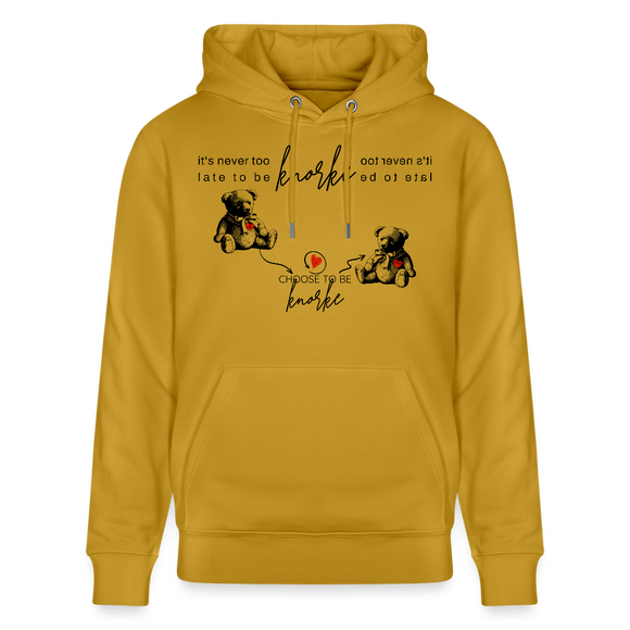 BERLINER KNORKE-Unisex Bio-Hoodie - Ocker