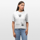 ICK LACH MIR N AST-Frauen Boxy Bio-T-Shirt - Weiß meliert