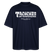 Berliner Begrüssung-TACHCHEN IHR FLITZPIEPEN-Oversized Unisex Bio T-Shirt - Navy