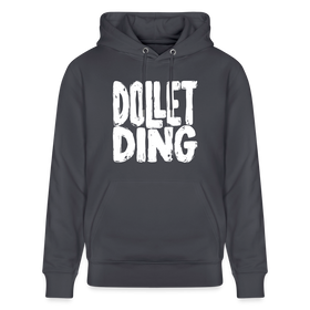 Berliner Spruch-DOLLET DING-Unisex Bio-Hoodie - Indigoblau