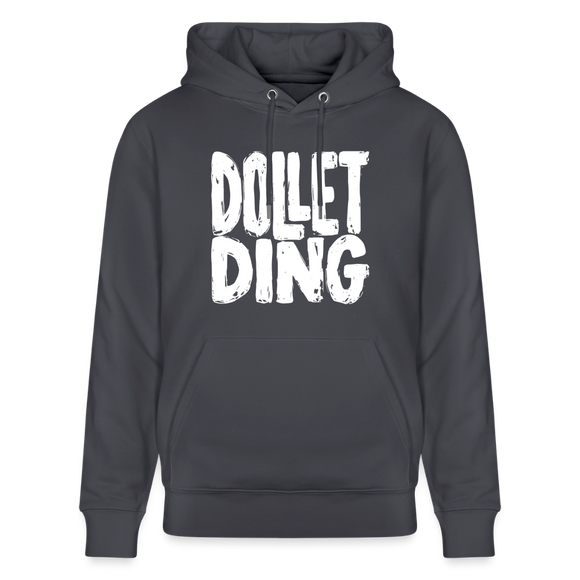 Berliner Spruch-DOLLET DING-Unisex Bio-Hoodie - Indigoblau