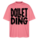 Berlin Shirt-DOLLET DING-Oversized Unisex Bio T-Shirt - Pink 