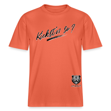 KIEKST'N SO? Relaxed Fit Unisex Bio-T-Shirt - Hellrot