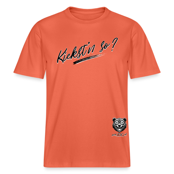 KIEKST'N SO? Relaxed Fit Unisex Bio-T-Shirt - Hellrot