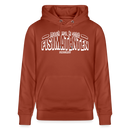 Berliner Spruch-FISIMATENTEN-Unisex Bio-Hoodie II - Terrakotta