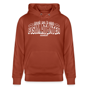 Berliner Spruch-FISIMATENTEN-Unisex Bio-Hoodie II - Terrakotta