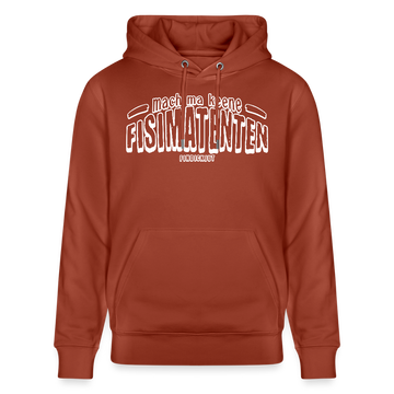 Berliner Spruch-FISIMATENTEN-Unisex Bio-Hoodie II - Terrakotta
