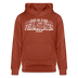 Berliner Spruch-FISIMATENTEN-Unisex Bio-Hoodie II - Terrakotta